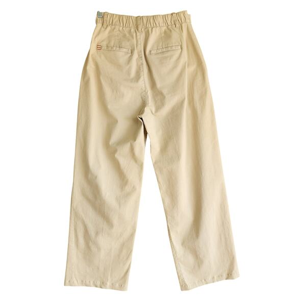 BDG Womens Mia Straight Leg Chino Pant Size 8 Khaki Sand High Rise Front Pleat - Picture 5 of 15